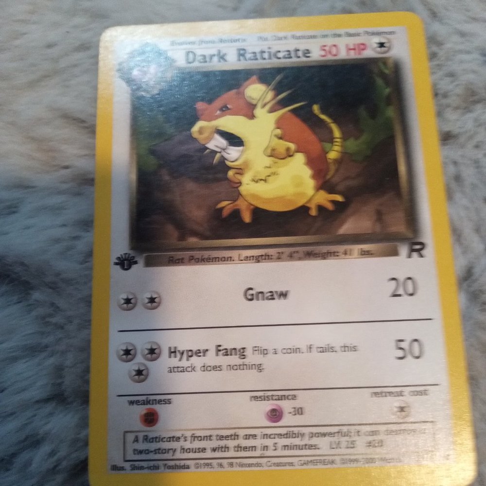 Dark raticate first edition